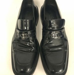 Gucci authentic made in italy 10d black dress shoe